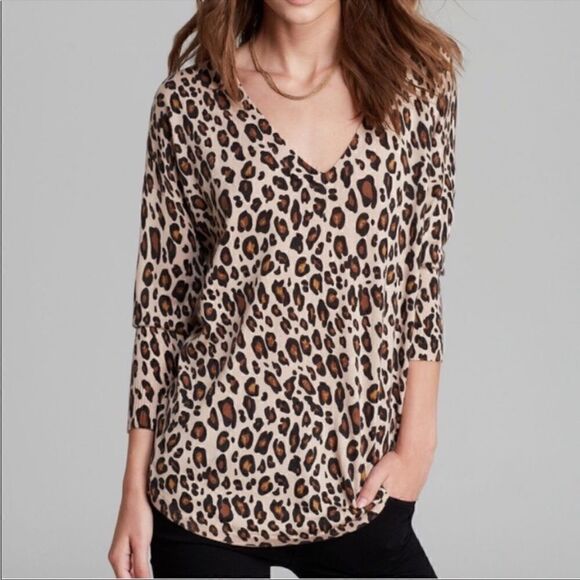 Joie Animal Leopard Print Cashmere Blend Sweater! 🔥 - Picture 1 of 5